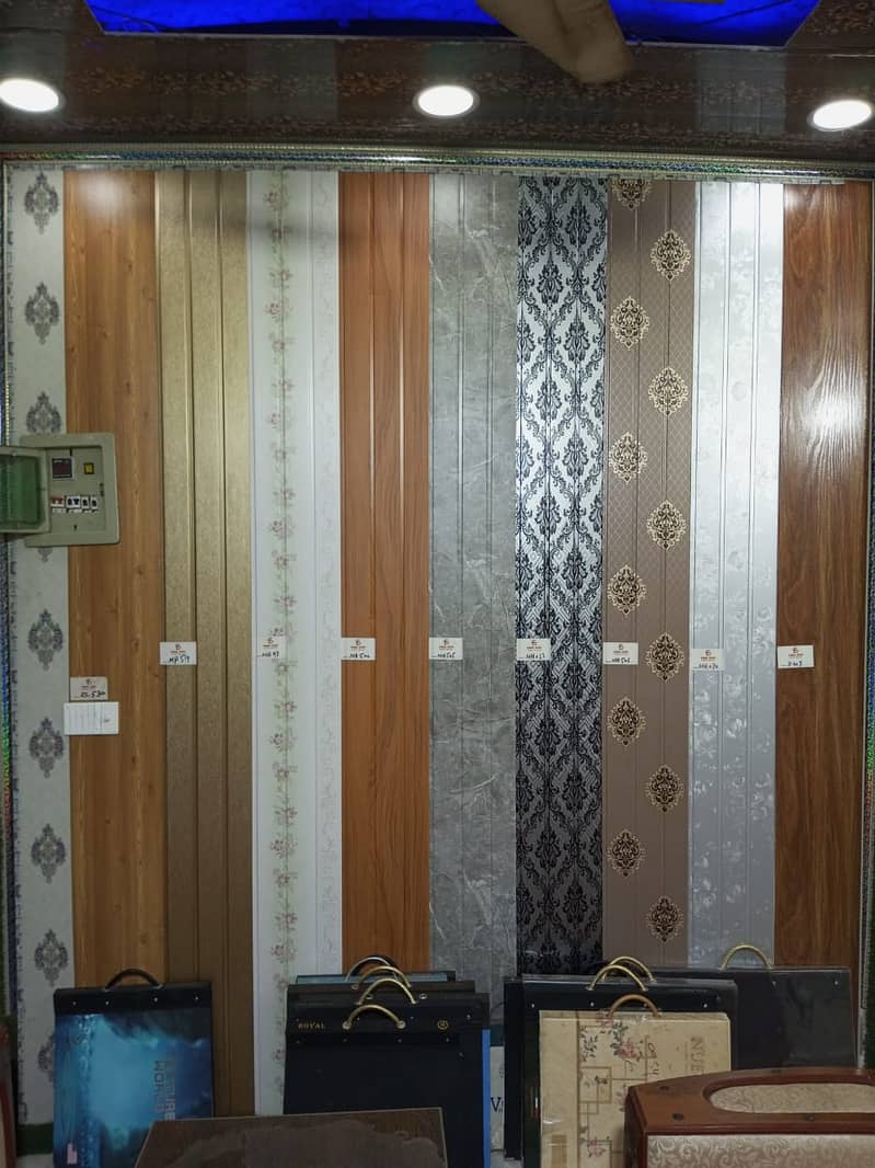 Wpc fluted panel-Wall panelling-Solid panel-laminated gloss flooring 16