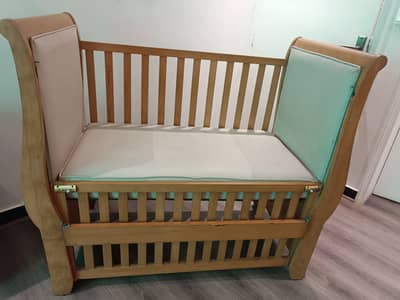 Imported solid wood baby cot for sale