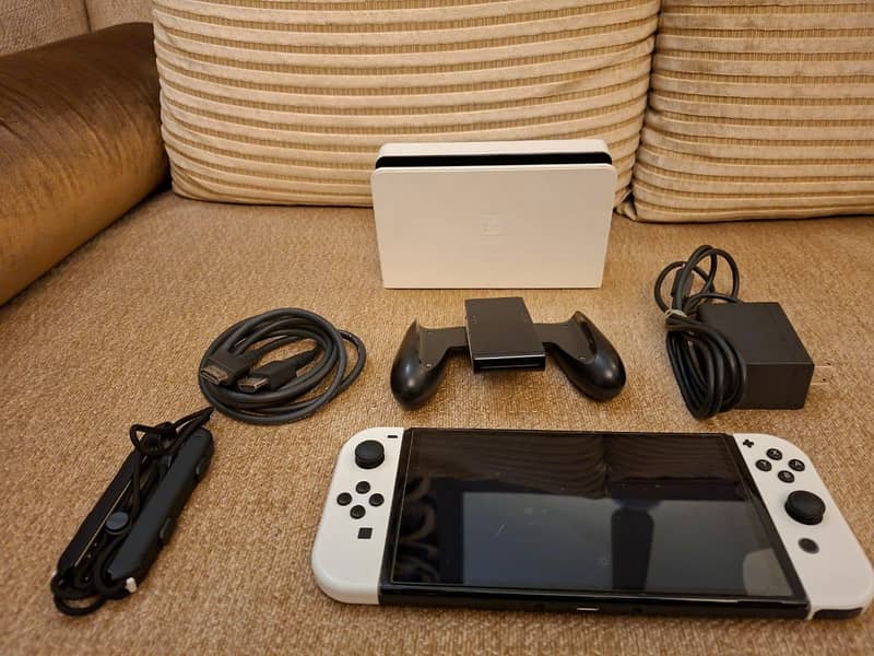 Nintendo Switch OLED jailbroken with accessories 2