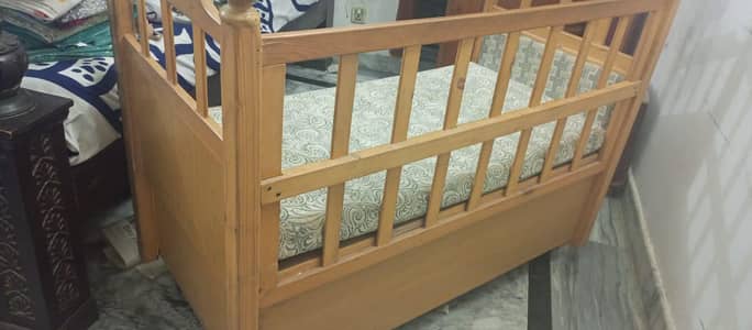 Baby wooden cot for sale