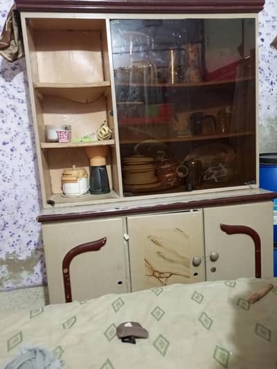 Bedroom Set / Double Bed + Dressing + Wardrobe – Used