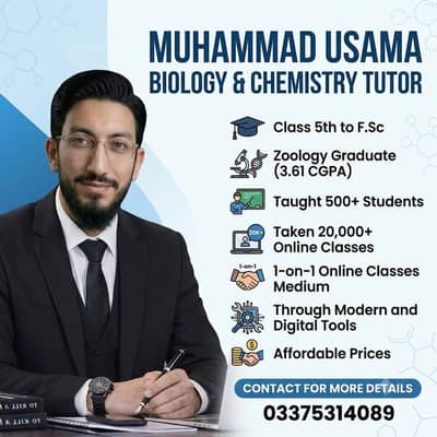 An Experienced Biology tutor online
