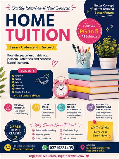 pg to 5th class tuition