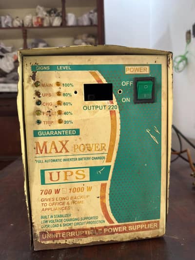 Max Power  UPS 700 watts Full Automatic Inverter & Battery Charger