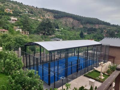 Padel court shade / Canopy shade / Hypar shade / Car parking pvc shed