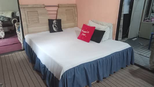 Wooden Double Bed With DuraFoam Luxury Mattress