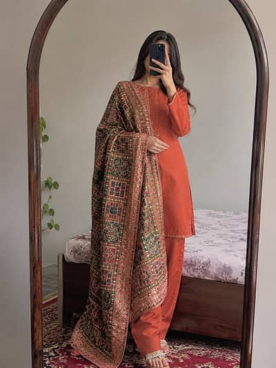 3 piece silk