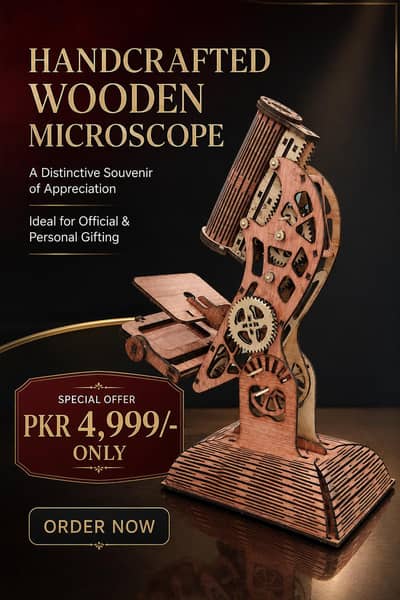 Handmade Wooden Microscope
