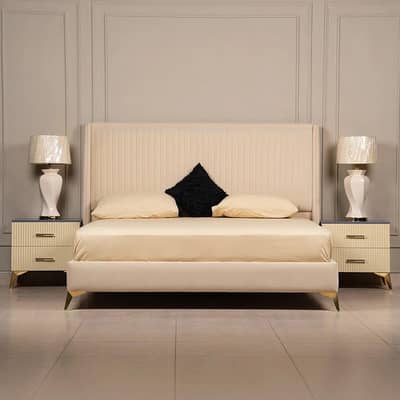 King size Double Bed with Side Tables/03019225195