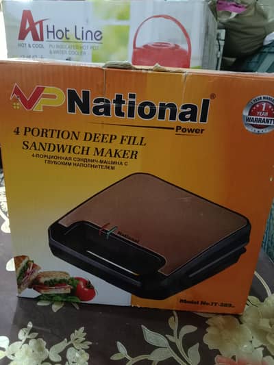 national sandwich maker brand new