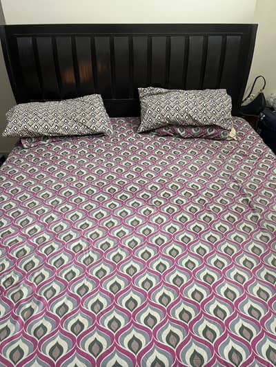 King size bed with mattress