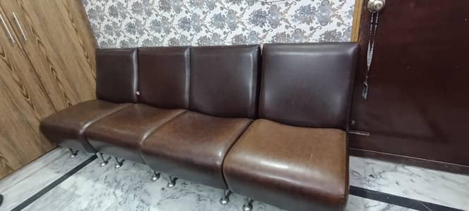 leather 1 seater sofa 4 piece