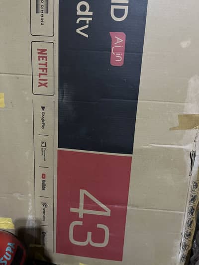 43’’ all ok orignal tcl purchase new led with box