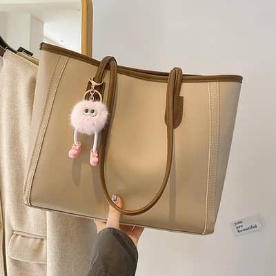 Elegant Brown Textured Shoulder Bag for Women