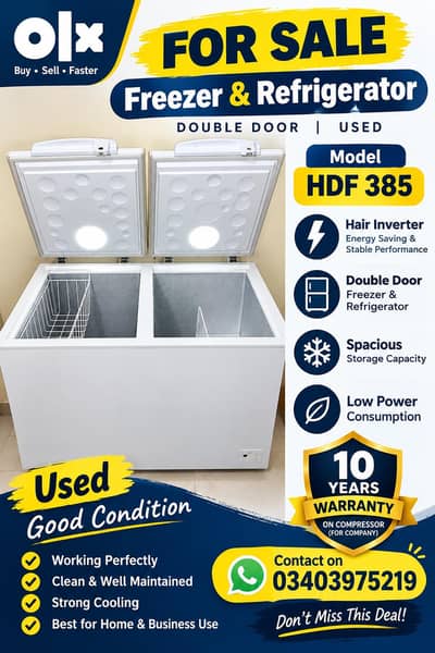 hire inverter freezer and refrigerator for sale