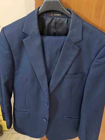 Two piece diners pant coat royal blue