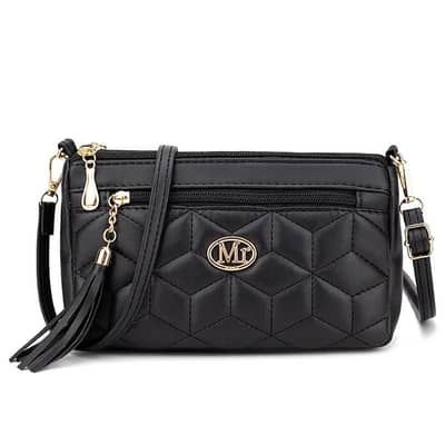 Women's Black Quilted Crossbody Bag 2026 New Model
