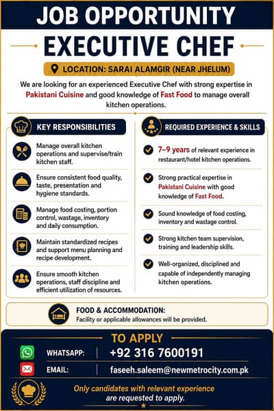 Executive Chef/Cook