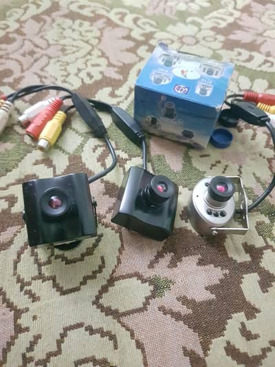 3 CCTV Small Size hide cameras