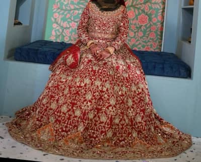 Heavy Bridal Barat Lehnga | 200 Flare | 10/10 Condition
