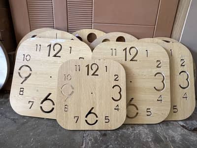 Wooden wall clock
