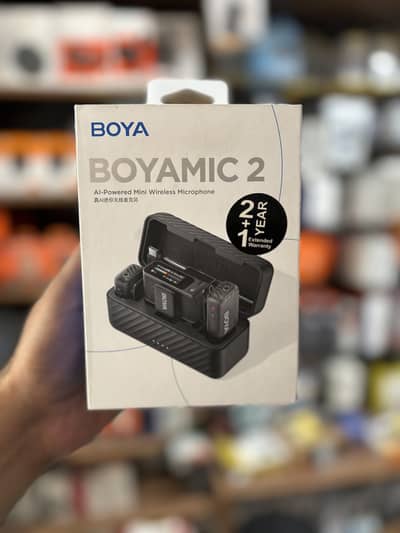 BOYA BOYAMIC 2 Wireless Microphone | AI Noise Cancellation | 2 Mic