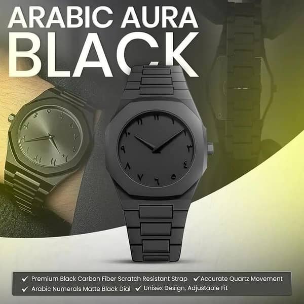 special Arabic Aura  watch  Waterproof Wrist Watch: Trending Matte Finish Luxury Timepiece for Men & Boys