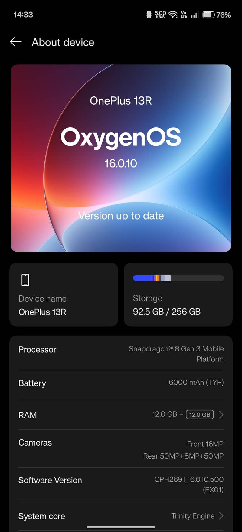 One Plus 13R 4