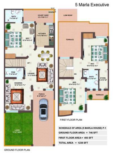 5 Marla House for Sale in Imperial Homes Paragon City Lahore