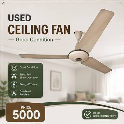 Used Ceiling Fan [Good Working Condition]