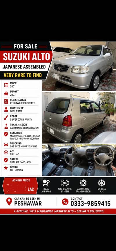 Suzuki Alto 2001/07 Japan Assembled Auto