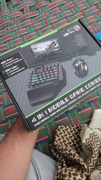 4 in 1 Mobile Gaming Keyboard Mouse Combo MIX Pro
