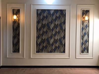 Spanish work- Plastic or paris-Pvc 10inch pnel-Wooden floor-Wallpaper