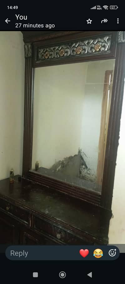 one bed and one dressing