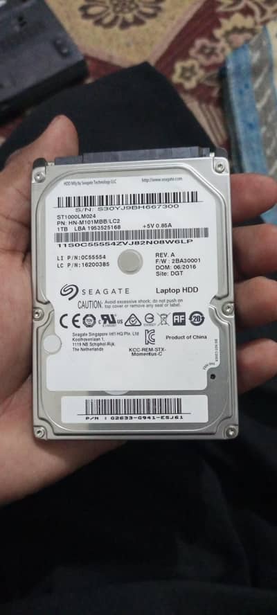 LAPTOP HARDISK 1TB FOR SALE