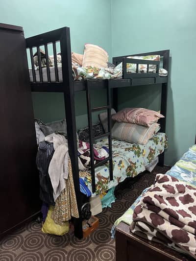 Black Iron Bunk Bed