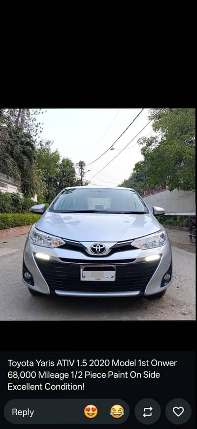 Toyota Yaris ATIV 1.3 2020 Model Full Original Bumper To Bumper