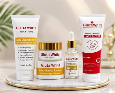 Gluta white complete beauty set  % original