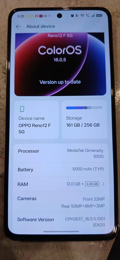 OPPO Reno 12f 12+4/256 media tech dimensity 6300