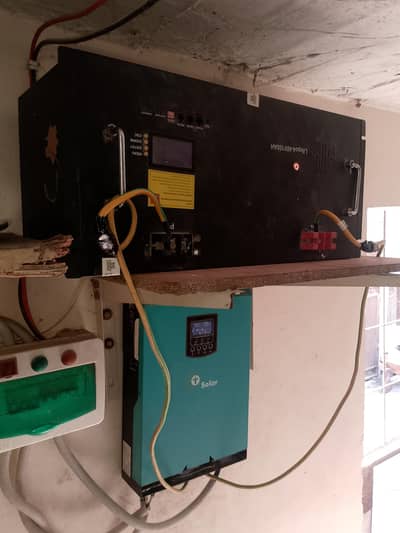 Tasla solar inverter new ki tarha working ok. lithium battery sath. 210