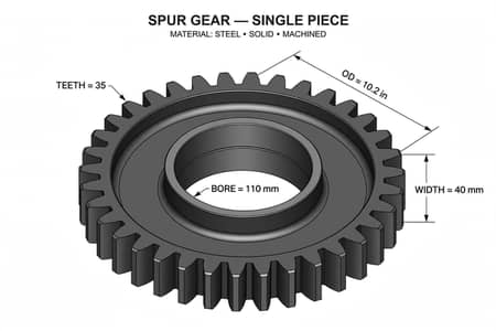 Rotavator gear