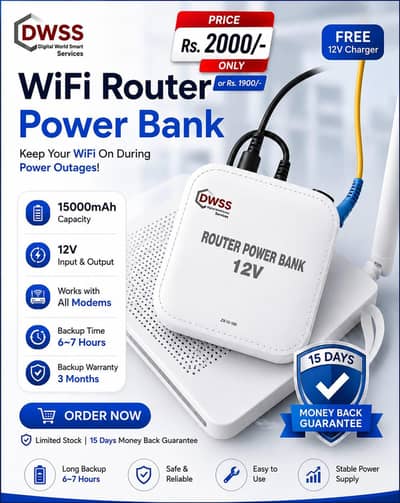 Power bank for wifi router / Rechargeable Battery Power Bank / Router