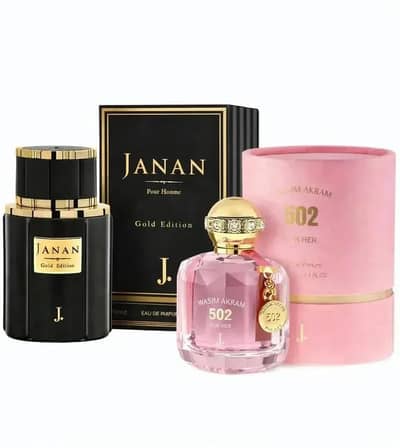 Janan Gold Edition Luxury Perfume Set - 2x50ml Unisex Long Lasting