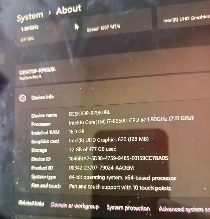 Microsoft Surface Pro 6 3
