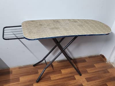 Like-New Folding Ironing Board with Iron Rest