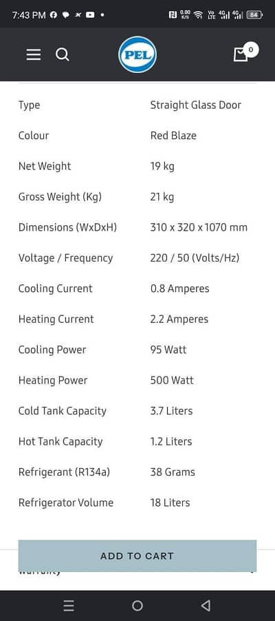 water dispencer box pack with company warranty