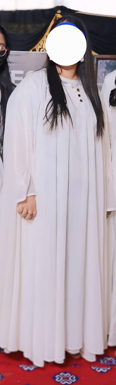4pc chiffon abaya
