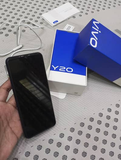 Vivo Y20 with box urgent sale | 03174698751