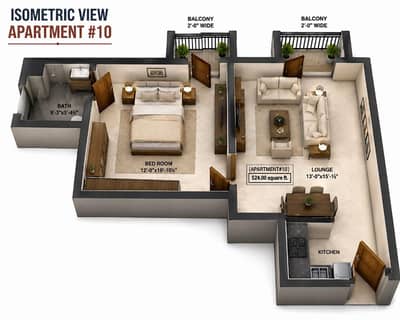 Atalia 4 - 1 Bedroom 2 Bedroom Apartment - Installment Plan Available - LDA Approved
