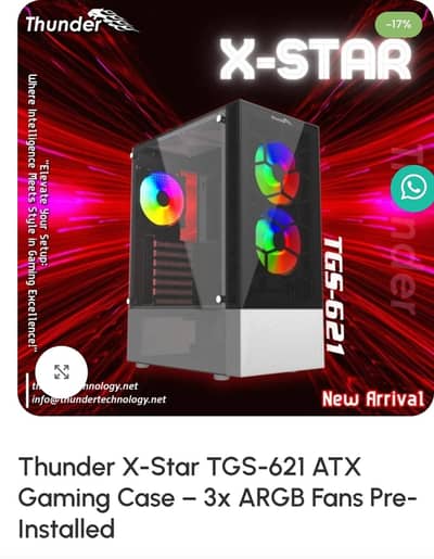 Thunder X Star TGC-621 RGB ATX Mid-Tower Gaming Case